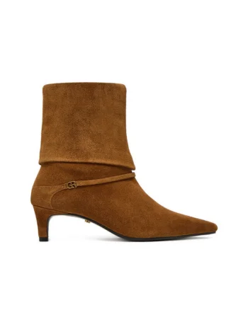 Botine dama  slip-on, piele naturala, Maro