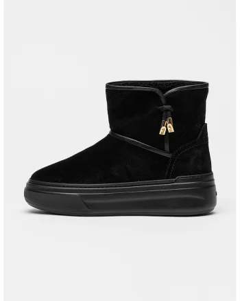 Ghete slip-on din piele intoarsa Nuage, Negru