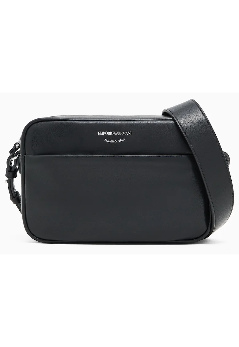 Geanta dama Emporio  EW003032AF19229-UC001, tip crossbody, piele ecologica, negru, inchidere cu fermoar, curea reglabila