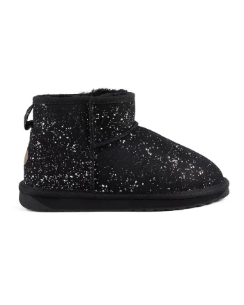 Ghete slip-on de piele intoarsa Stinger Micro Galaxy, Negru