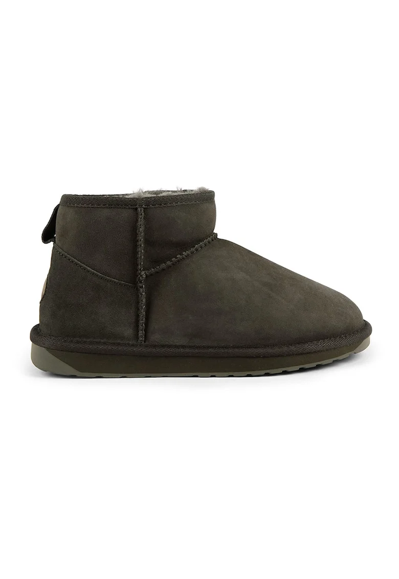 Ghete slip-on de piele intoarsa Stinger, Verde padure