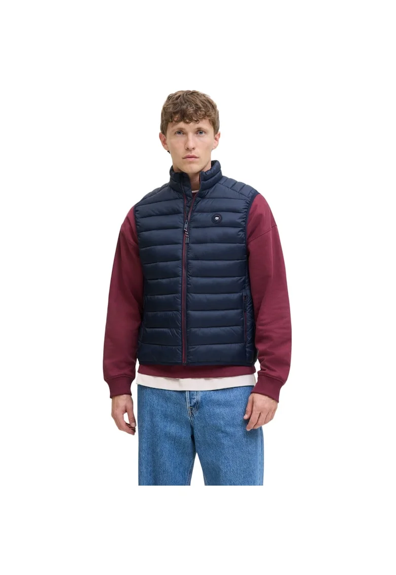Vesta JACK &JONES Bradley Light Bodywarmer Collar 50163, Albastru inchis