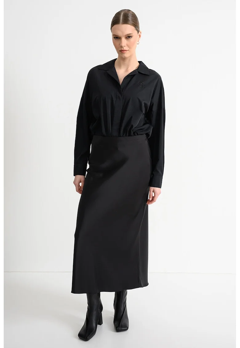 Camasa-body cu guler clasic, Negru