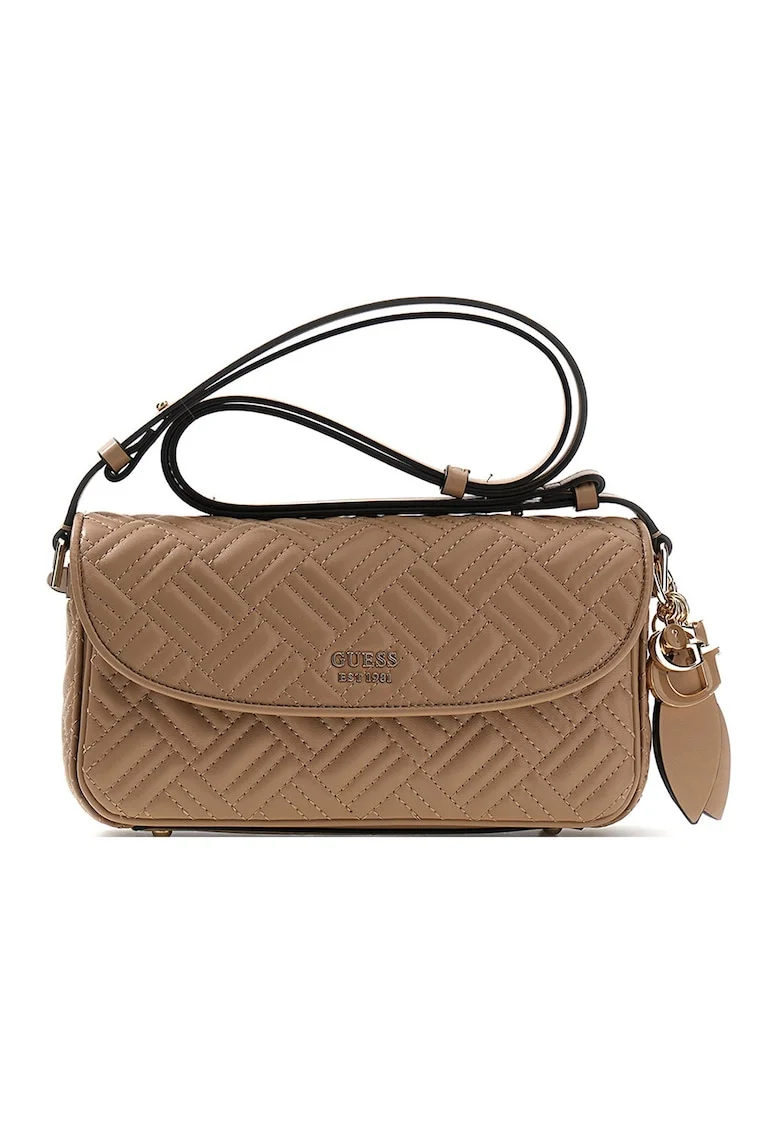 Geanta crossbody din piele ecologica Sally, Bej inchis
