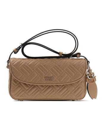 Geanta crossbody din piele ecologica Sally, Bej inchis