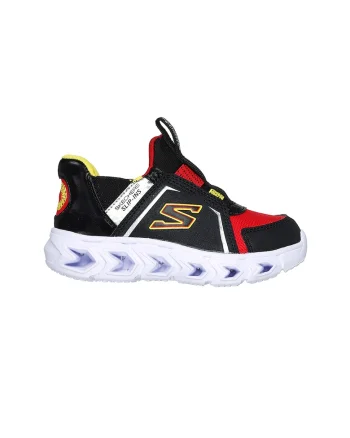 Pantofi sport slip-ins cu lumini led Hypno-Flash, Rosu/Negru