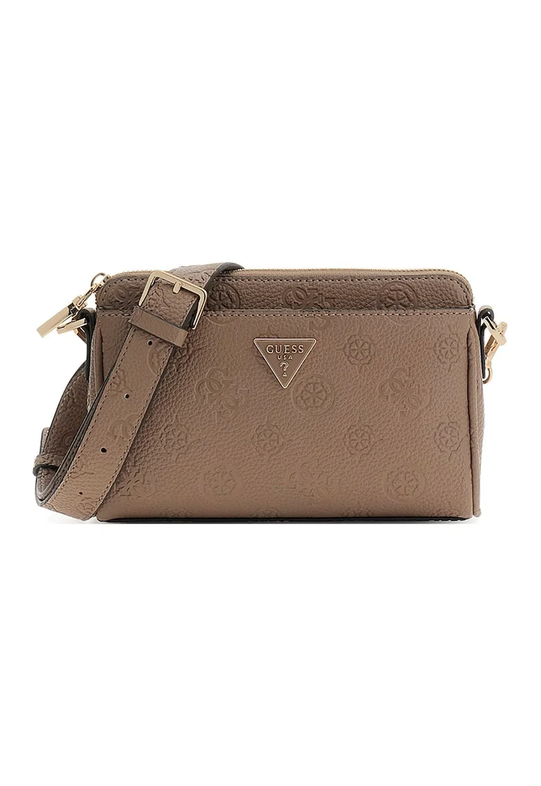 Geanta crossbody mini din piele ecologica Cresidia II, Maro taupe