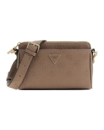 Geanta crossbody mini din piele ecologica Cresidia II, Maro taupe