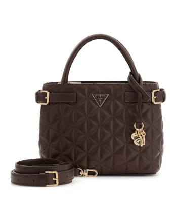 Geanta crossbody matlasata Paisleigh, Maro inchis