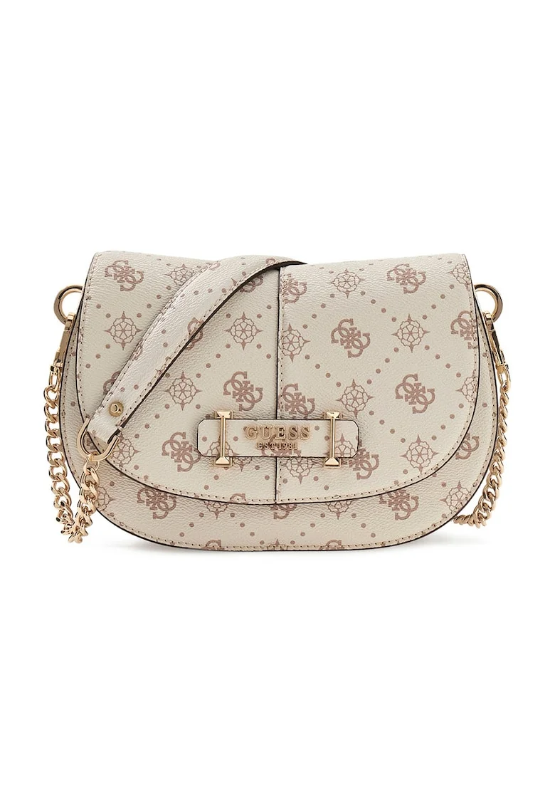 Geanta crossbody din piele ecologica cu bareta detasabila Carrie, Alb murdar