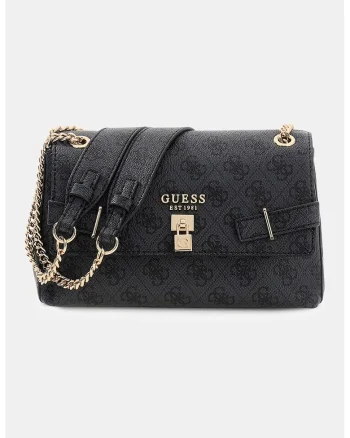 Geanta crossbody cu lant Yesba, Negru/Gri antracit