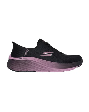 Pantofi slip-ins de plasa pentru alergare, Negru/Lila pal