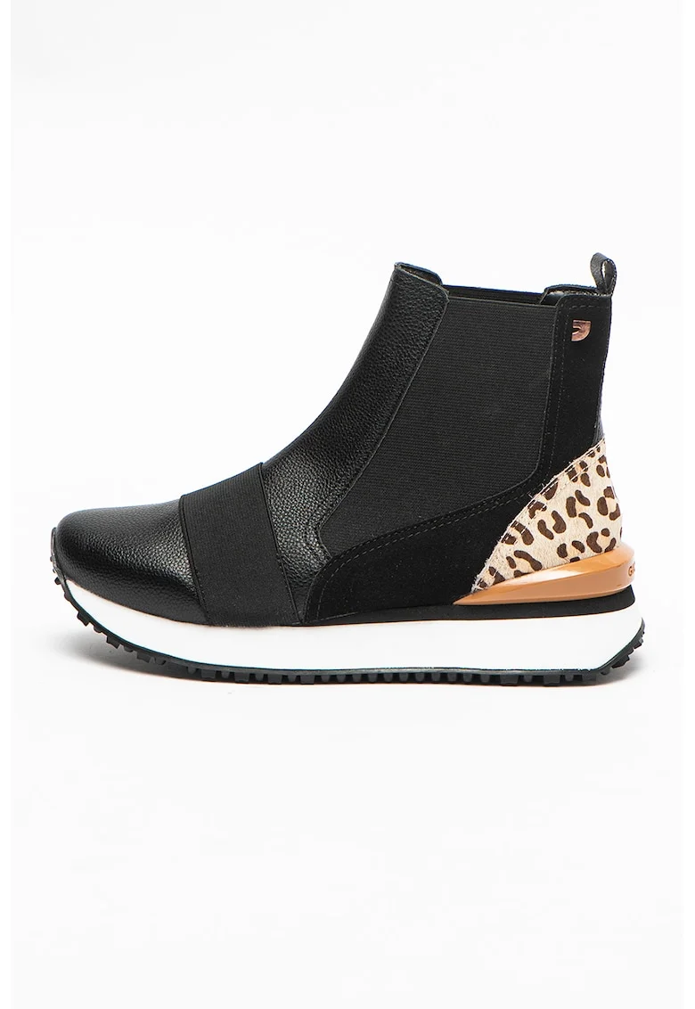 Pantofi sport high-top slip-on Lunner, Negru