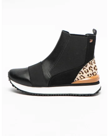 Pantofi sport high-top slip-on Lunner, Negru