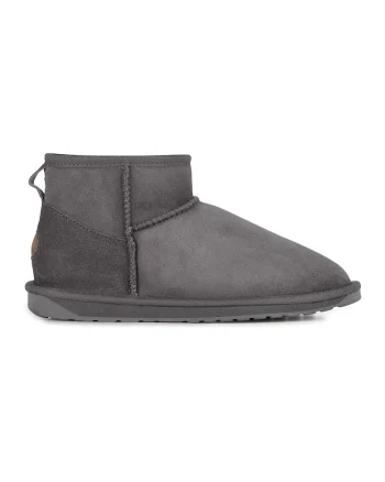 Ghete slip-on de piele intoarsa Stinger, Gri/Gri inchis