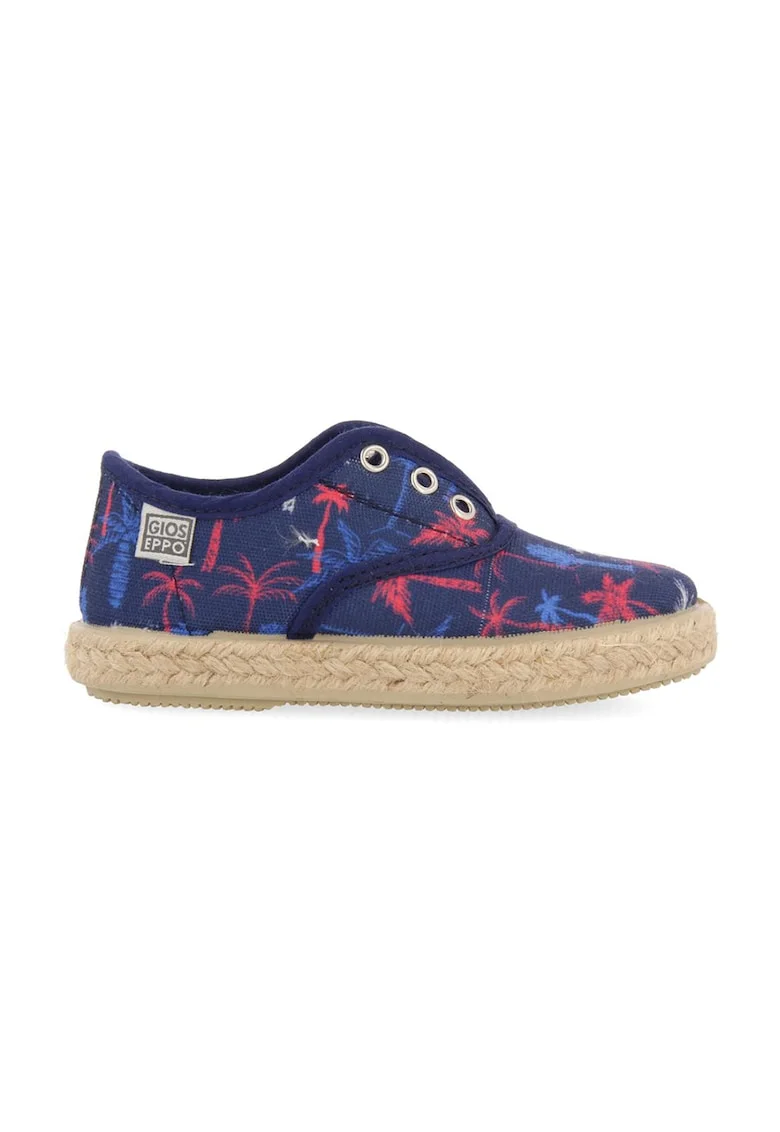 Espadrile slip-on cu model tropical Aynor, Bleumarin
