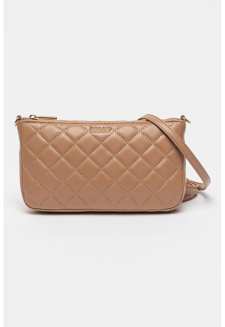 Geanta crossbody de piele ecologica Caliwen, Maro inchis