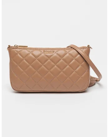 Geanta crossbody de piele ecologica Caliwen, Maro inchis