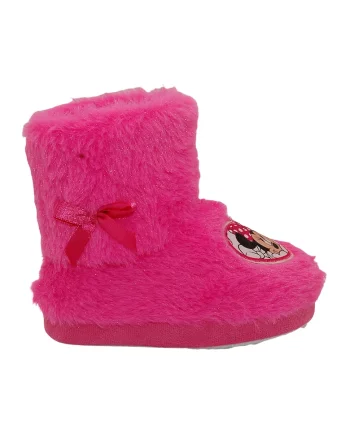 Ghete slip-on pufoase, Roz aprins