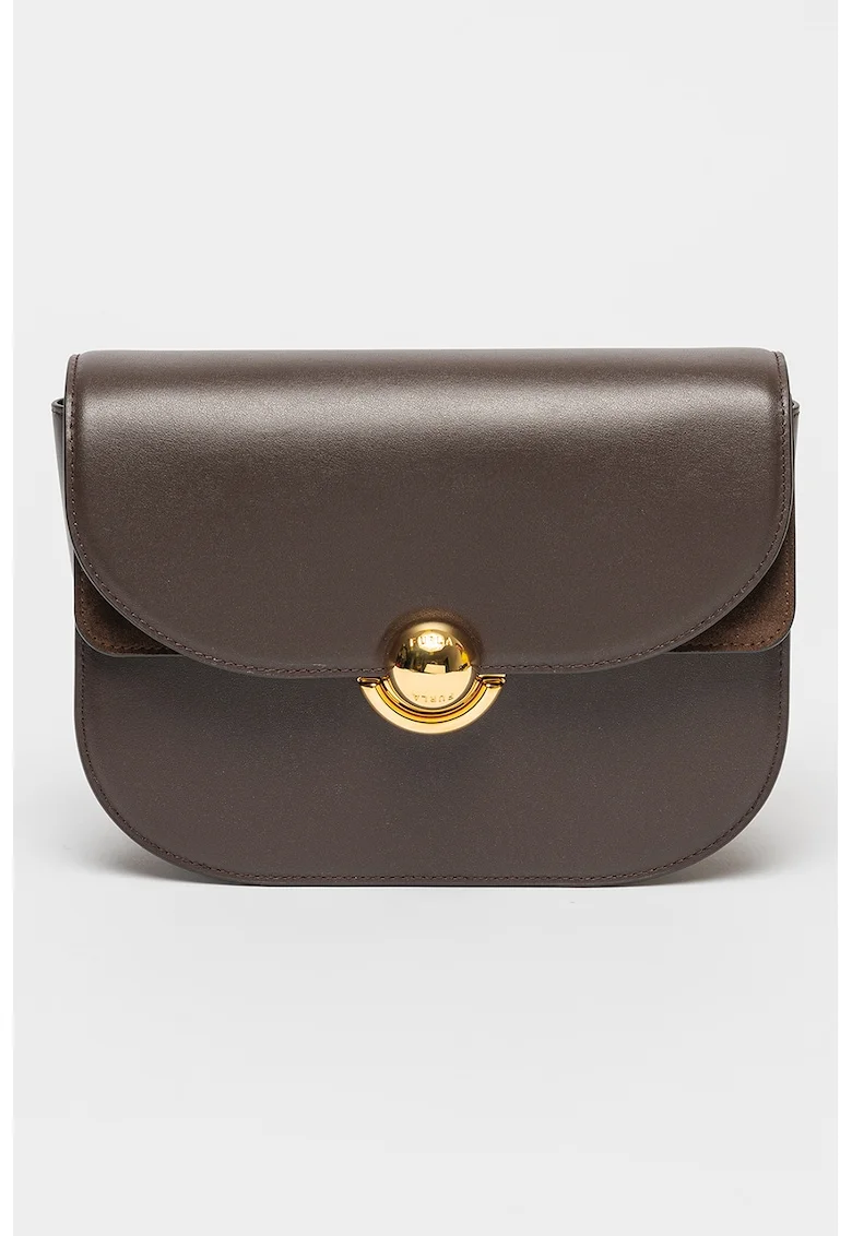 Geanta crossbody de piele Sfera, Violet inchis