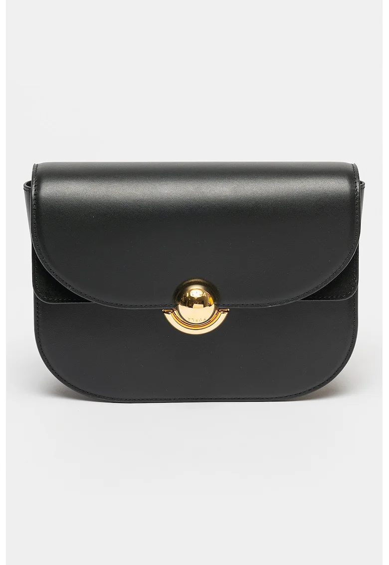 Geanta crossbody de piele Sfera, Negru