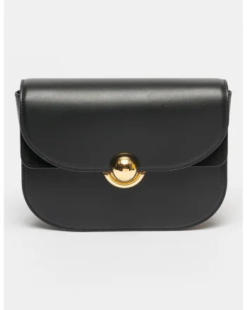 Geanta crossbody de piele Sfera, Negru