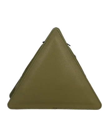 Geanta crossbody din piele, Verde