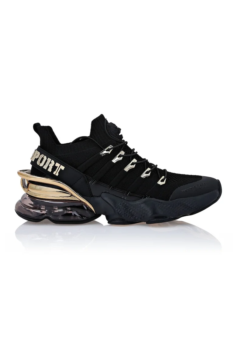 Pantofi sport slip-on din material textil Tiger Attack//Gen.X.04, Auriu/Negru