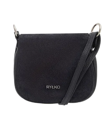 Geanta crossbody din piele, Negru