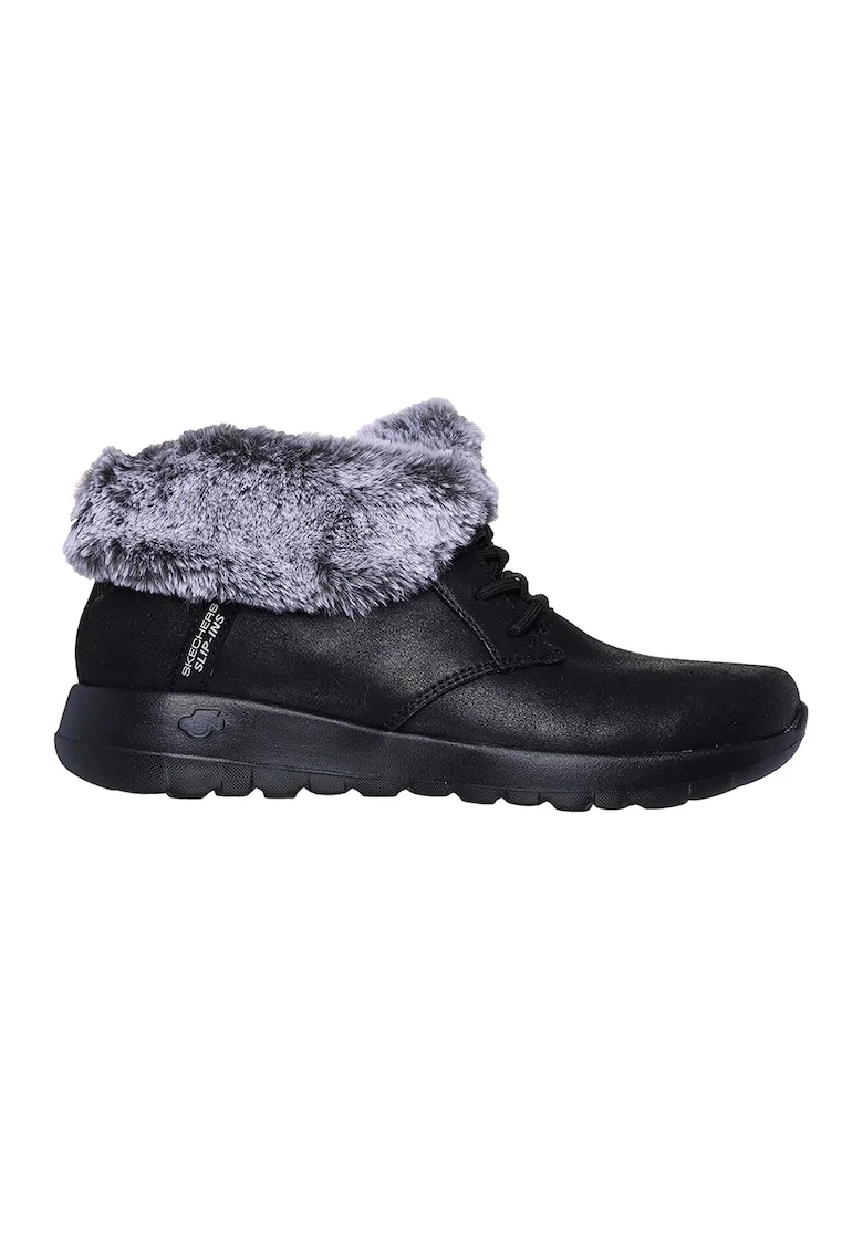 Ghete slip-ins On The Go, Negru/Gri