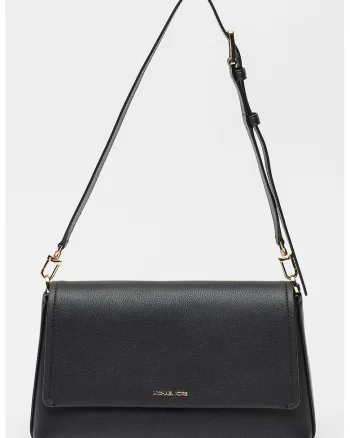 Geanta crossbody de piele Nessa, Negru