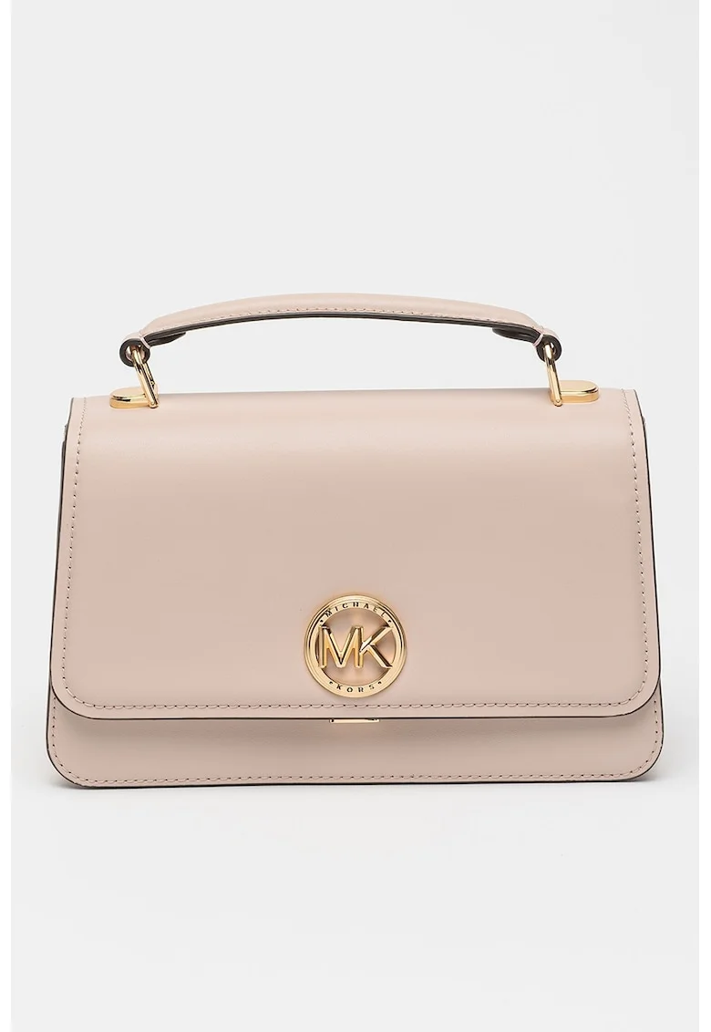 Geanta crossbody din piele Delancey, Roz pal