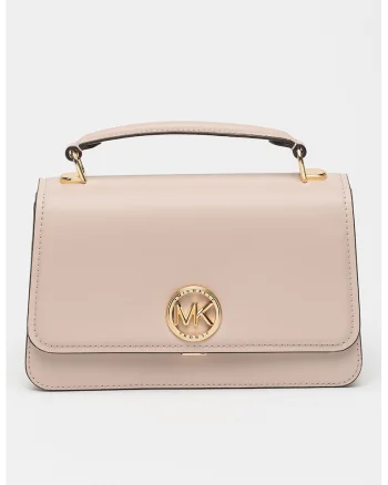 Geanta crossbody din piele Delancey, Roz pal
