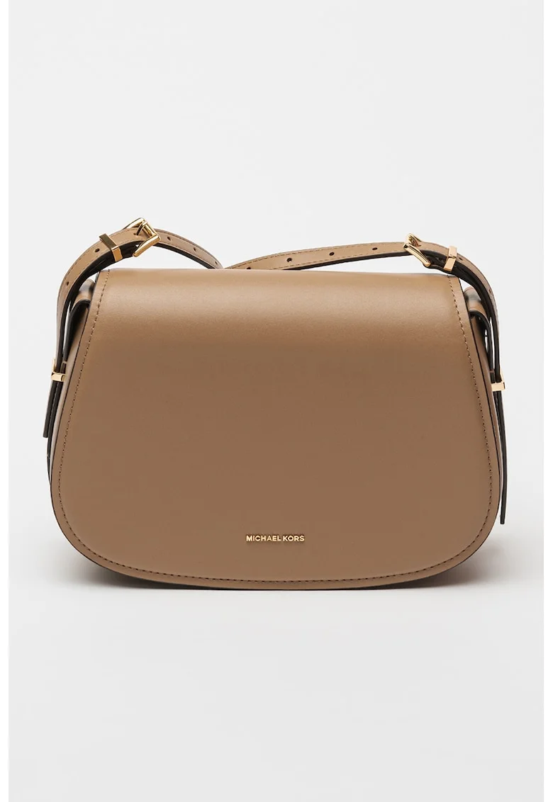 Geanta crossbody din piele Lydia, Maro deschis