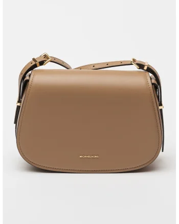 Geanta crossbody din piele Lydia, Maro deschis