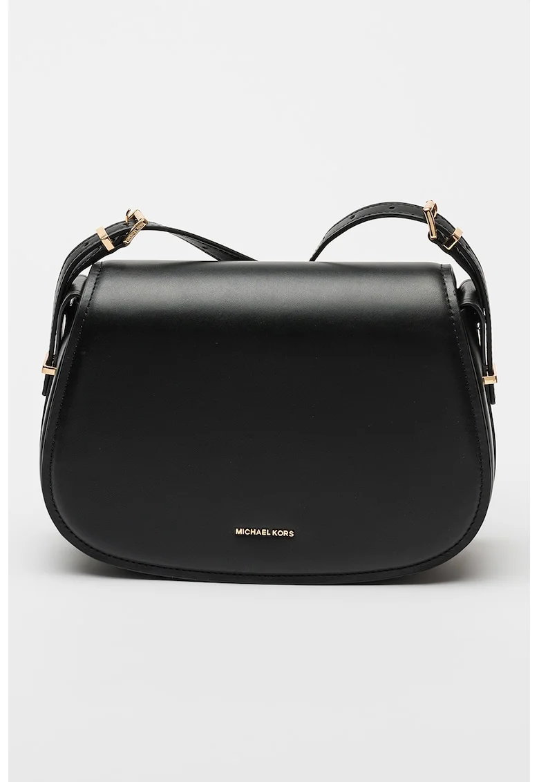 Geanta crossbody din piele Lydia, Negru