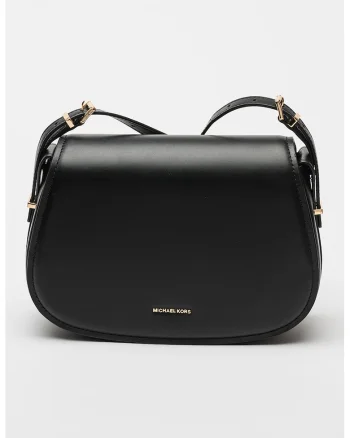 Geanta crossbody din piele Lydia, Negru