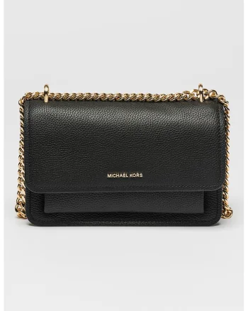 Geanta crossbody din piele Claire, Negru