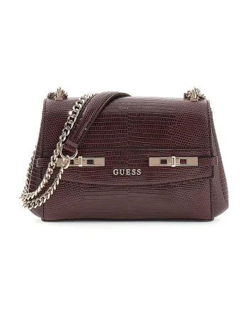 Geanta crossbody mica cu clapa Melinda, Visiniu