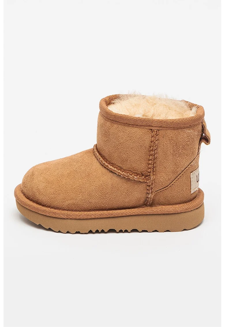 Ghete slip-on de piele intoarsa Classic Mini II, Maro camel