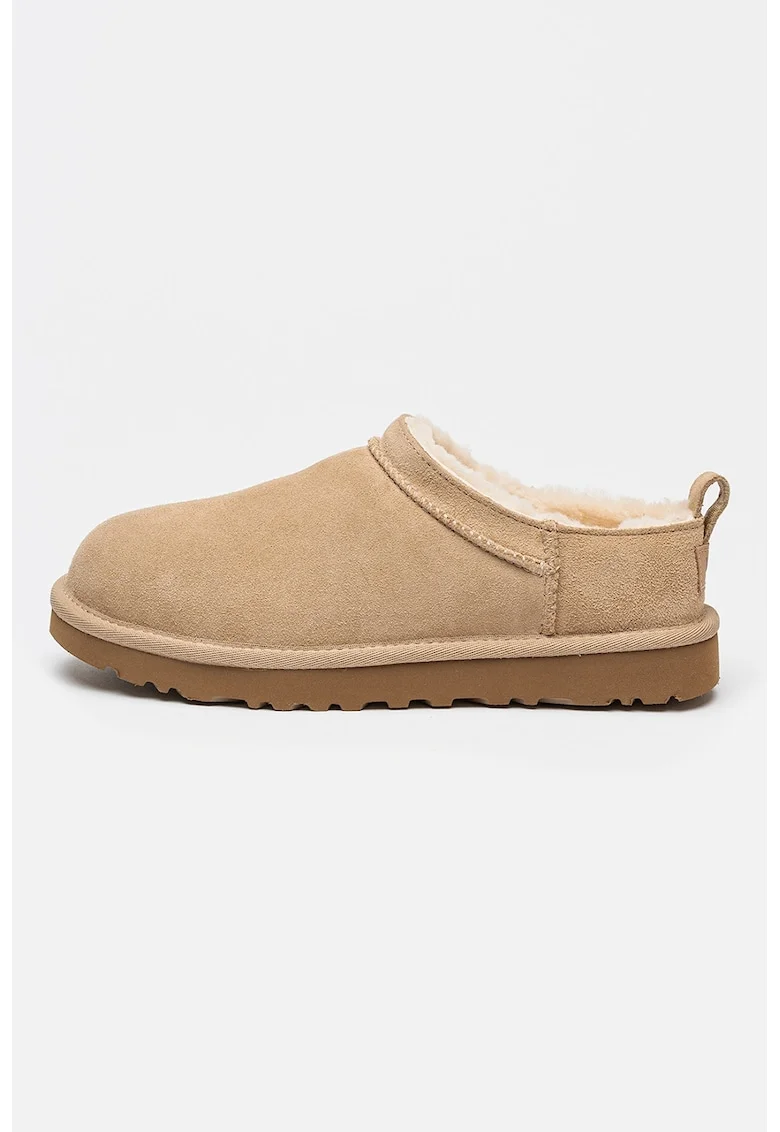 Ghete slip-on de piele intoarsa Classic Micro, Maro nisip
