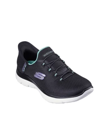 Pantofi sport Slip-Ins de plasa cu detalii logo Diamond Drea, Negru, Roz, Negru