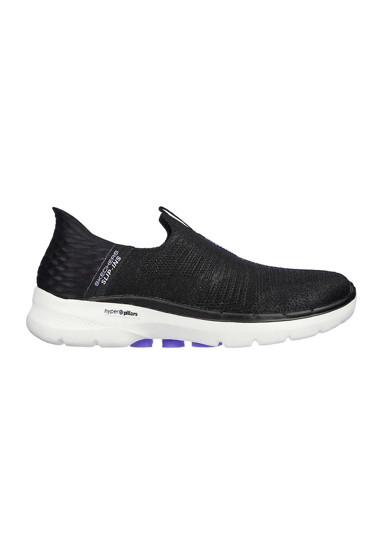 Sneakers,  Go Walk 6 Fabulous View Slip-ins 124569-NVY, Albastru marin, Negru stins