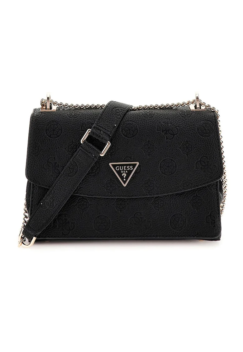 Geanta crossbody de piele ecologica Cresidia, Negru