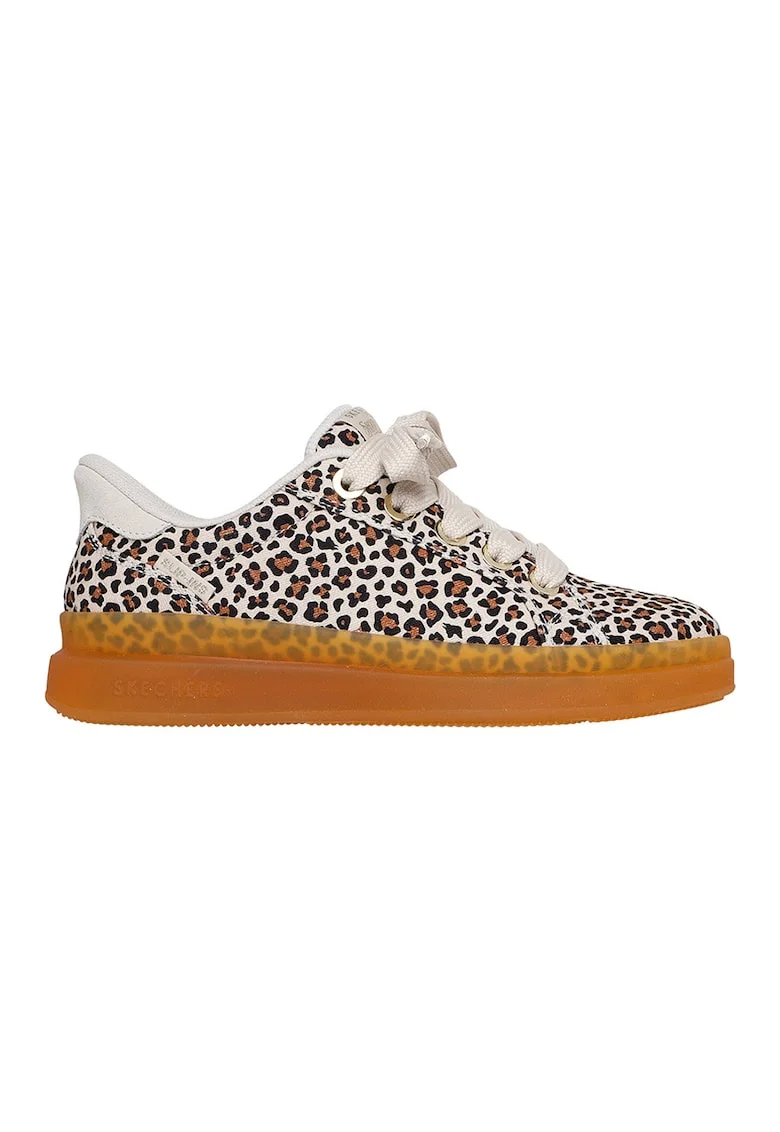 Pantofi sport slip-ins cu model animal print Courtside, Auriu/Alb fildes/Negru