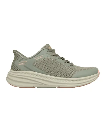 Pantofi sport Bobs Skillz Slip-ins cu model uni, Verde pal/Verde feriga
