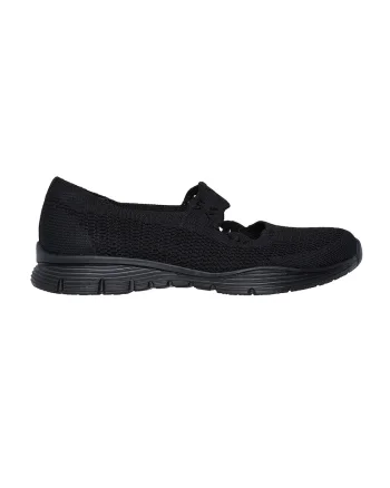 Balerini slip-ins cu moel tricotat Arya, Negru