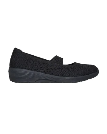 Balerini slip-ins cu model tricotat Arya, Negru