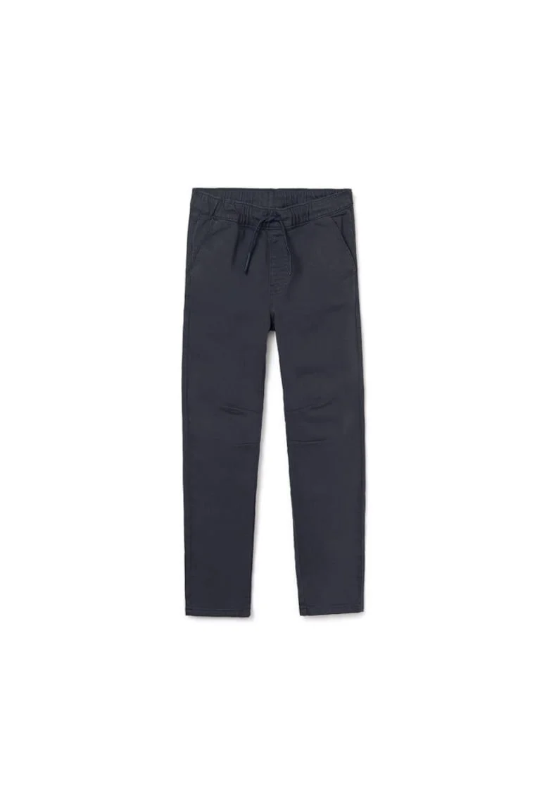 Pantaloni din stofa pentru baieti  bleumarin,