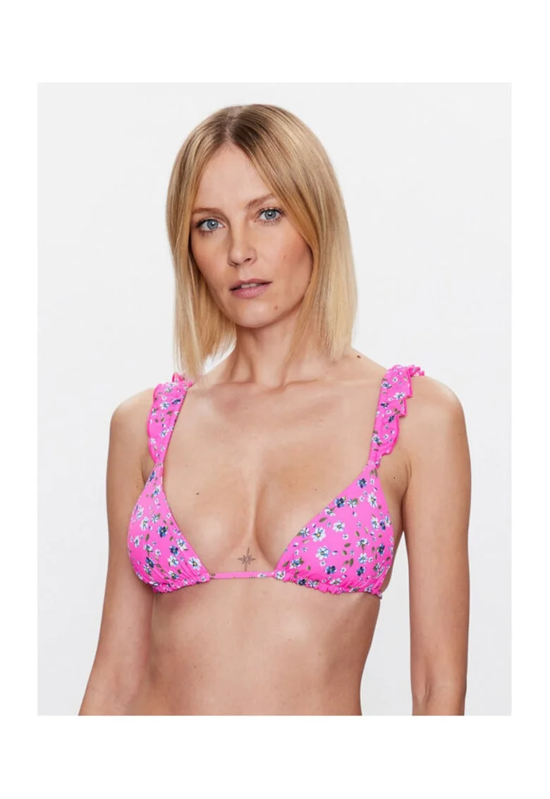 Sutien dama,  Poliamida/Spandex, Roz, Roz